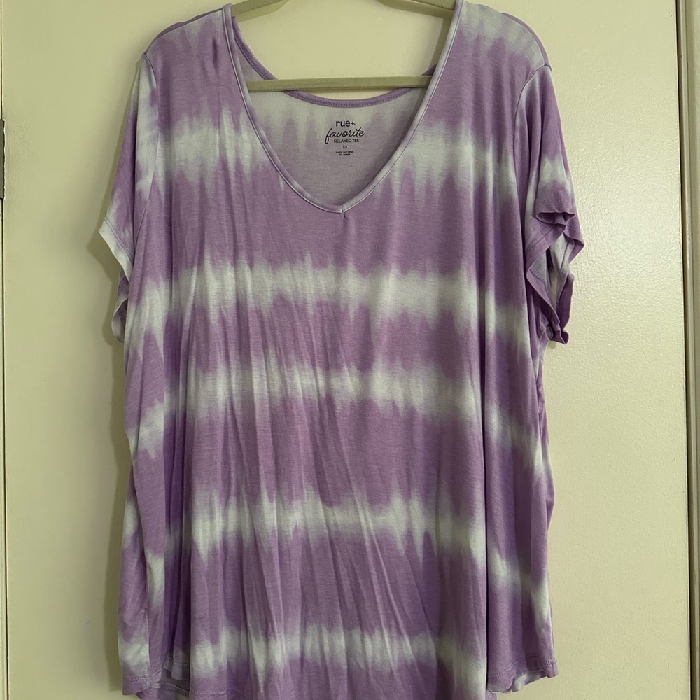 Rue21 Purple Tie-Dye Short Sleeve Tee
